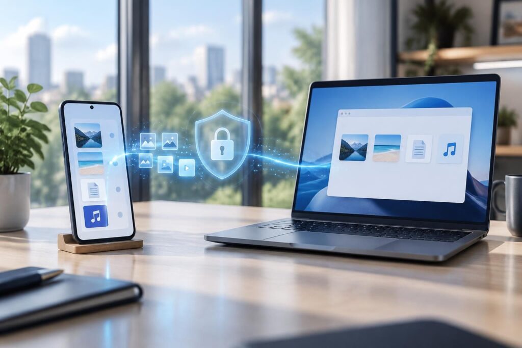 découvrez comment utiliser sharedrop.io sur android et pc, comprendre ses mesures de sécurité et partager facilement des fichiers entre appareils.