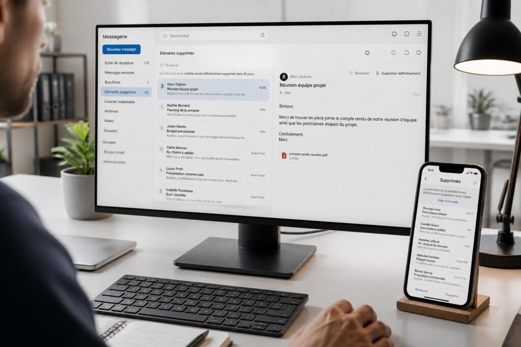 découvrez comment récupérer un mail supprimé de la corbeille sur gmail, outlook et appareils mobiles grâce à nos méthodes simples et efficaces.