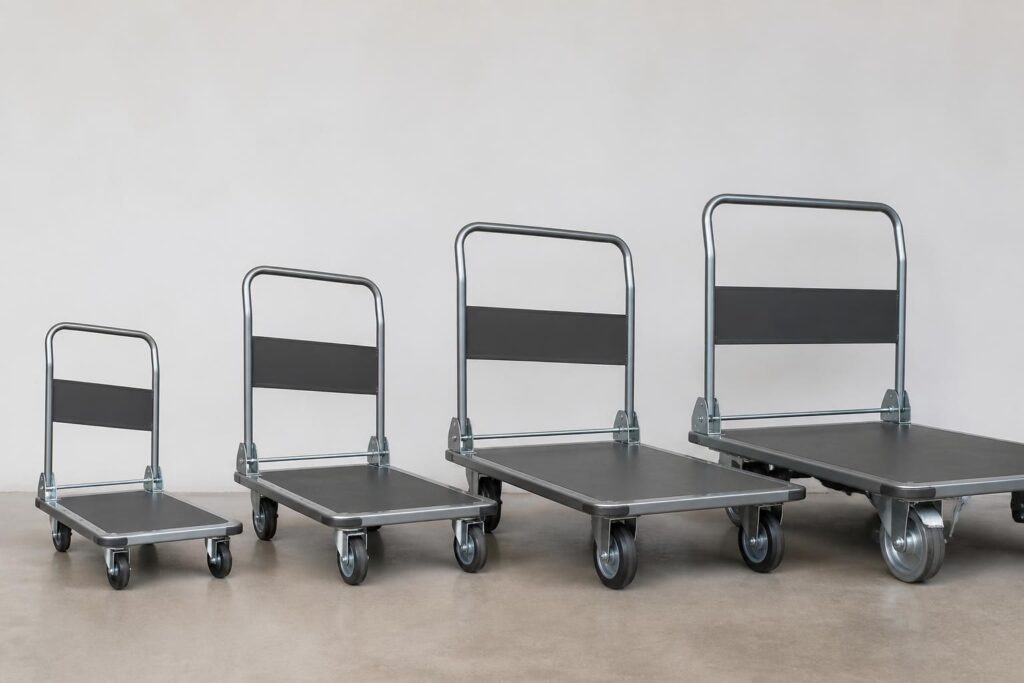 découvrez notre comparatif complet des chariots à dossier rabattable avec capacités de 150 à 500 kg pour choisir le modèle adapté à vos besoins de transport.